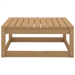 vidaXL 7 Piece Wood Medium Garden Lounge Set in Brown