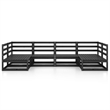 vidaXL 6 Piece Wood Garden Lounge Set in Black