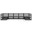 vidaXL 7 Piece Wood Small Garden Lounge Set in Black