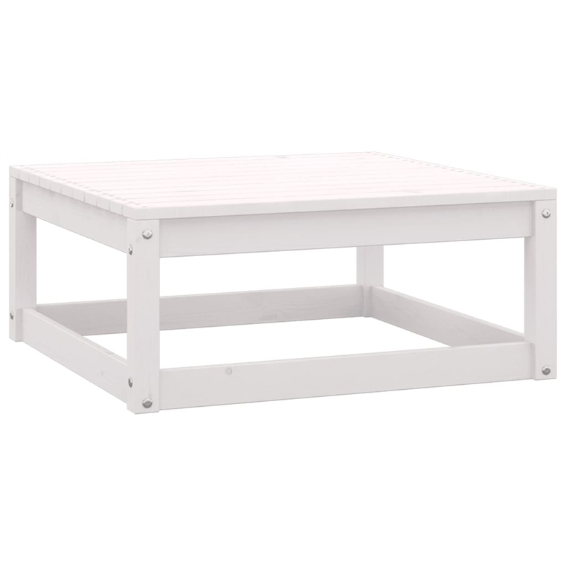 vidaXL 8 Piece Wood Medium Garden Lounge Set in White