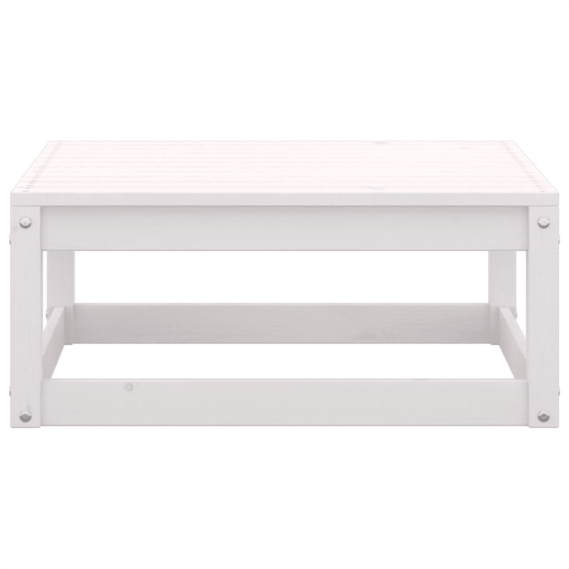 vidaXL 8 Piece Wood Medium Garden Lounge Set in White