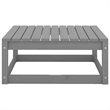vidaXL 8 Piece Wood Medium Garden Lounge Set in Gray