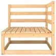 vidaXL 3 Piece Wood Medium Garden Lounge Set in Natural