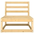 vidaXL 3 Piece Wood Medium Garden Lounge Set in Natural