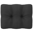 vidaXL 7 Piece Wood Garden Lounge Set in Black
