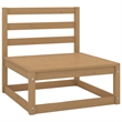 vidaXL 8 Piece Wood Garden Lounge Set in Brown/Cream