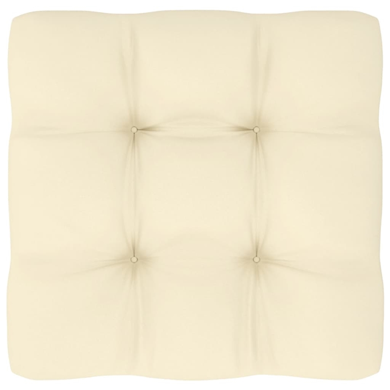 vidaXL 8 Piece Wood Garden Lounge Set in Brown/Cream