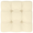 vidaXL 8 Piece Wood Garden Lounge Set in Brown/Cream