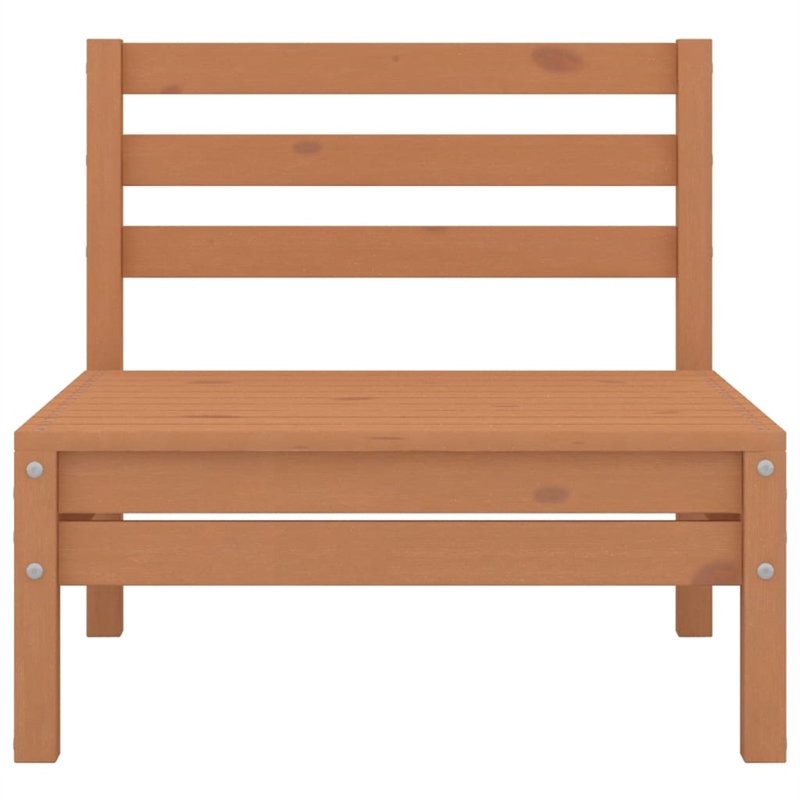 vidaXL 6 Piece Wood Medium Garden Lounge Set in Brown