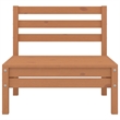 vidaXL 6 Piece Wood Medium Garden Lounge Set in Brown