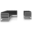 vidaXL 8 Piece Wood Garden Lounge Set in Gray/Anthracite