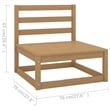 vidaXL 8 Piece Wood Garden Lounge Set in Brown