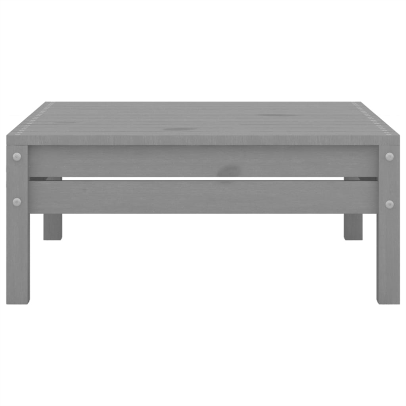 vidaXL 5 Piece Wood Medium Garden Lounge Set in Gray