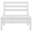 vidaXL 9 Piece Wood Large Garden Lounge Set in White