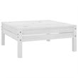 vidaXL 9 Piece Wood Large Garden Lounge Set in White