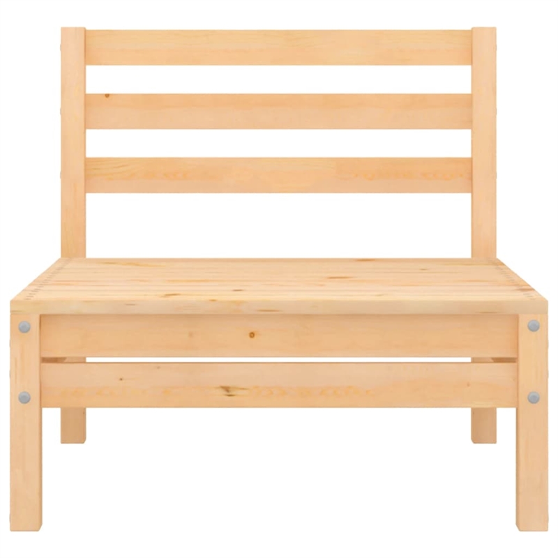 vidaXL 4 Piece Wood Medium Garden Lounge Set in Natural