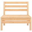 vidaXL 4 Piece Wood Medium Garden Lounge Set in Natural