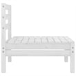 vidaXL 4 Piece Wood Medium Garden Lounge Set in White
