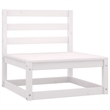 vidaXL 5 Piece Wood Garden Lounge Set in White/Anthracite