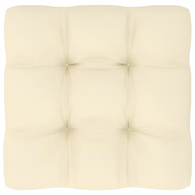 vidaXL 10 Piece Wood Garden Lounge Set in Brown/Cream