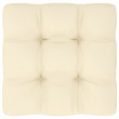 vidaXL 10 Piece Wood Garden Lounge Set in Brown/Cream
