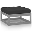 vidaXL 6 Piece Wood Small Garden Lounge Set in Gray