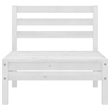 vidaXL 6 Piece Wood Large Garden Lounge Set in White