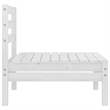 vidaXL 6 Piece Wood Large Garden Lounge Set in White