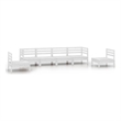 vidaXL 6 Piece Wood Large Garden Lounge Set in White