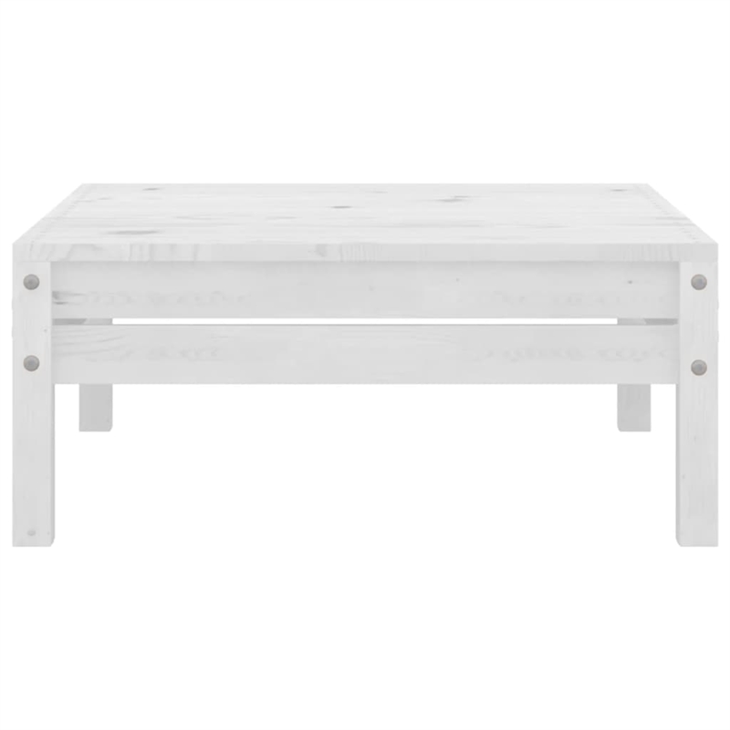 vidaXL 5 Piece Wood Small Garden Lounge Set in White