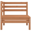 vidaXL 4 Piece Wood Medium Garden Lounge Set in Brown
