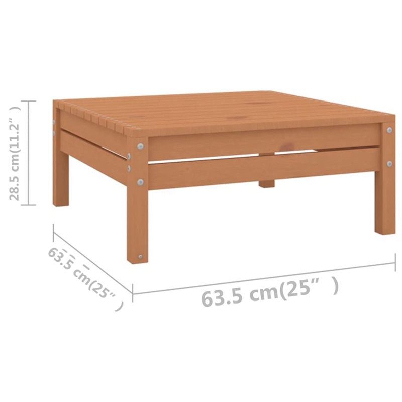vidaXL 6 Piece Wood Garden Lounge Set in Brown