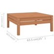 vidaXL 6 Piece Wood Garden Lounge Set in Brown