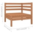 vidaXL 6 Piece Wood Garden Lounge Set in Brown