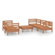 vidaXL 6 Piece Wood Garden Lounge Set in Brown
