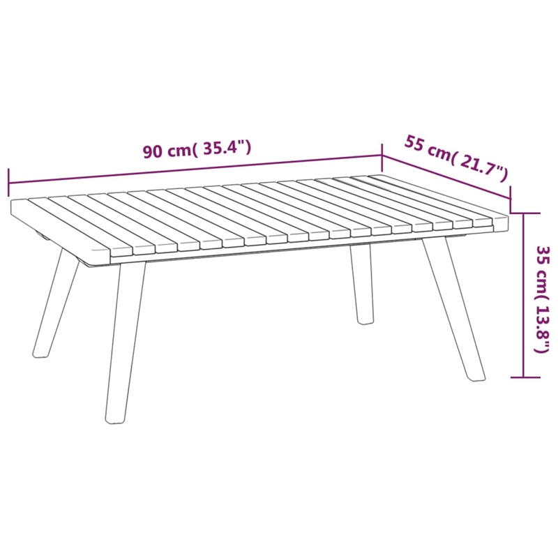 vidaXL Solid Acacia Wood Garden Lounge Set in White/Gray
