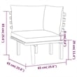 vidaXL 3 Piece Solid Acacia Wood Garden Lounge Set in White/Gray