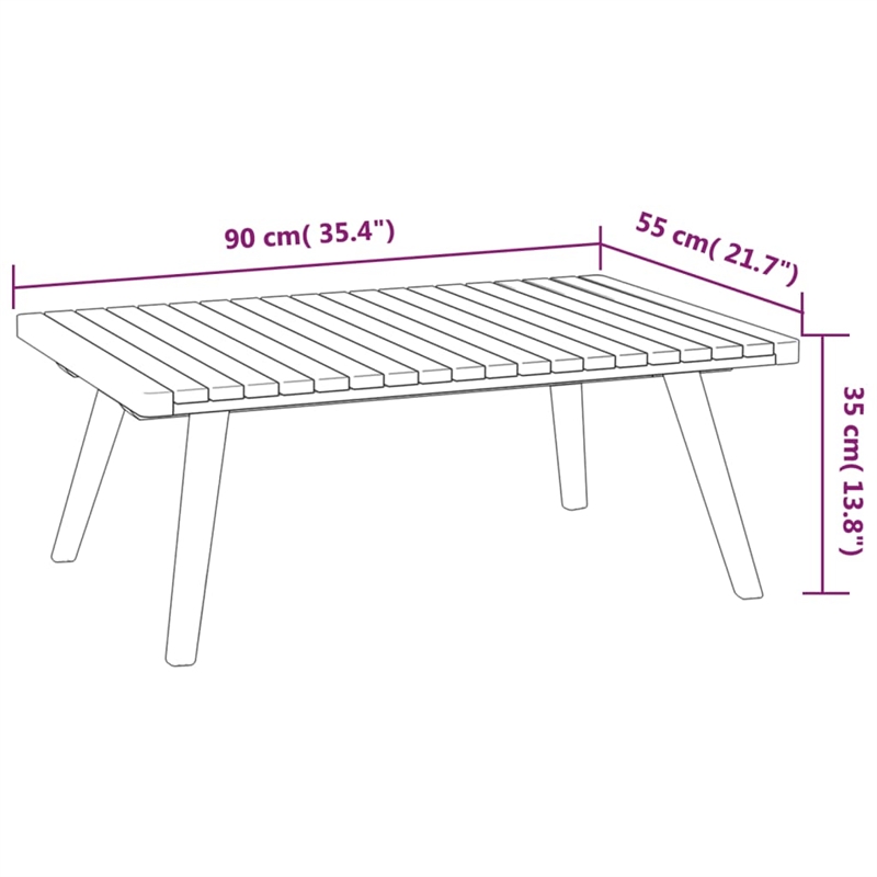 vidaXL Solid Acacia Wood Garden Lounge Set in White/Gray