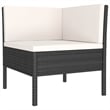 vidaXL 8 Piece Steel Garden Lounge Set in Black
