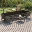 vidaXL 8 Piece Steel Garden Lounge Set in Gray/Anthracite