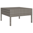 vidaXL 12 Piece Poly Rattan Small Garden Lounge Set in Gray