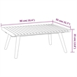 vidaXL 5 Piece Solid Acacia Wood Small Garden Lounge Set in White/Gray