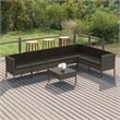 vidaXL 8 Piece Steel Garden Lounge Set in Gray