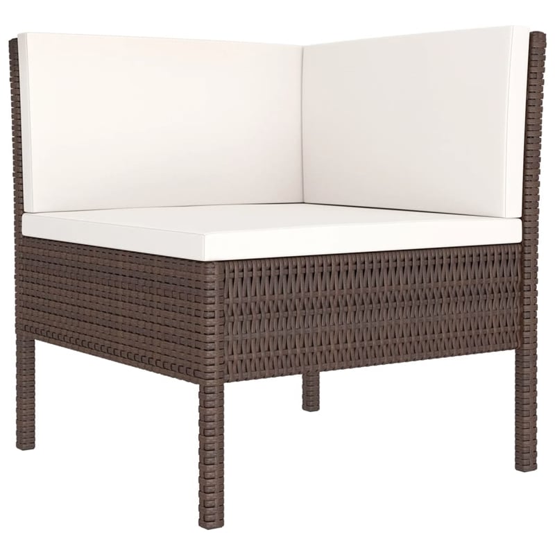 vidaXL 11 Piece Large Garden Lounge Set in Brown