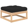 vidaXL 3 Piece Wood Small Garden Lounge Set in Anthracite