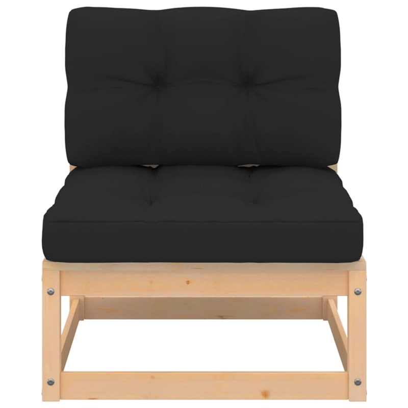 vidaXL 5 Piece Wood Garden Lounge Set in Anthracite