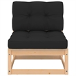 vidaXL 5 Piece Wood Garden Lounge Set in Anthracite
