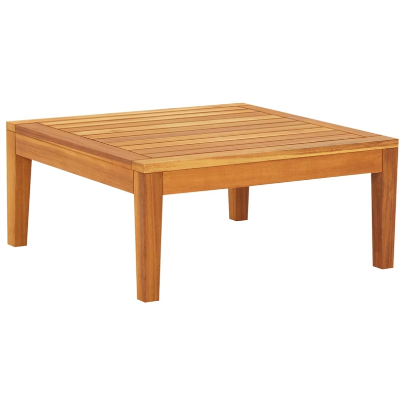 vidaXL 3 Piece Solid Acacia Wood Garden Lounge Set in Gray