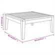 vidaXL 3 Piece Solid Acacia Wood Garden Lounge Set in Gray
