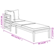 vidaXL 3 Piece Solid Acacia Wood Garden Lounge Set in Gray